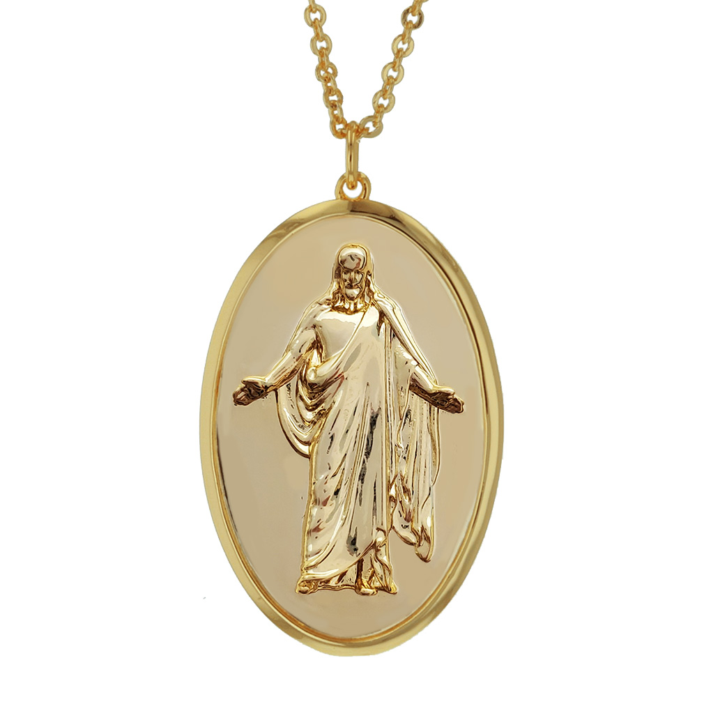 Jesus on sale pendant chain